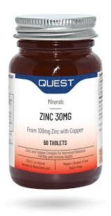 Quest Zinc Citrate 30mg Tabs 60's (New Pack Size) in Kenya