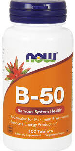 NOW B-50 Vitamin B Complex Tabs 100’s in Kenya