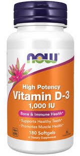 NOW Vitamin D3 1000 IU Caps 180's in Kenya