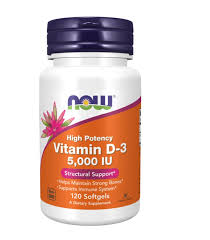 NOW Vitamin D3 5000 IU Caps 120's in Kenya