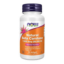 NOW Natural Betacarotene 25,000 IU Caps 90's (Natural Mixed Carotenoids) in Kenya